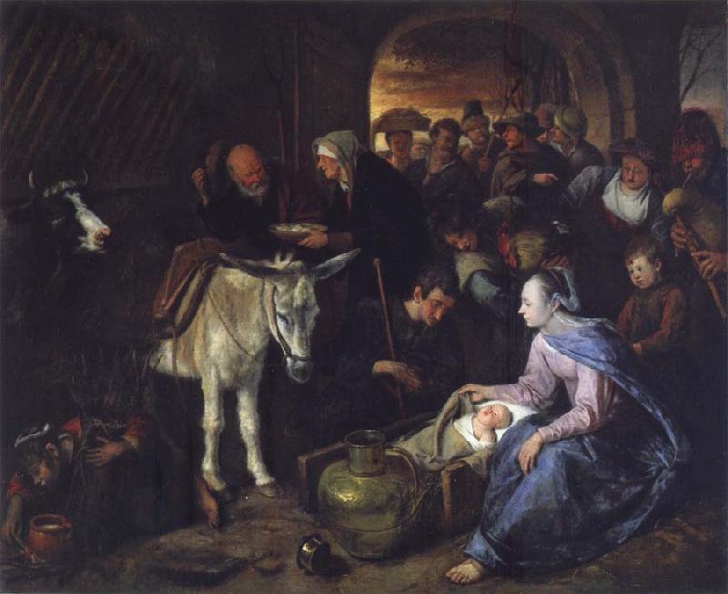 Jan Steen The Adoration of the Shepberds Germany oil painting art